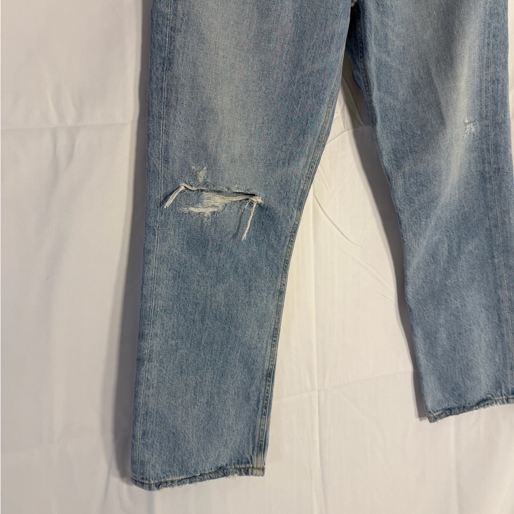 Agolde Riley High Rise Straight Crop in Shatter, size 29. - Picture 3 of 7